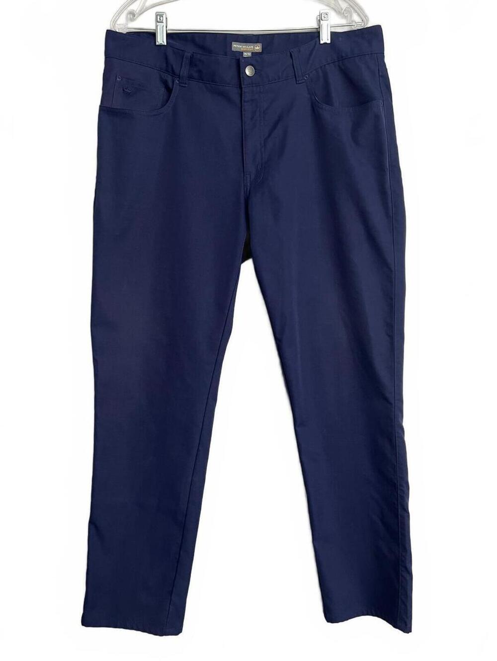 Peter Millar Crown Sport Pants Men's 36x32 Navy Performance Golf Casual